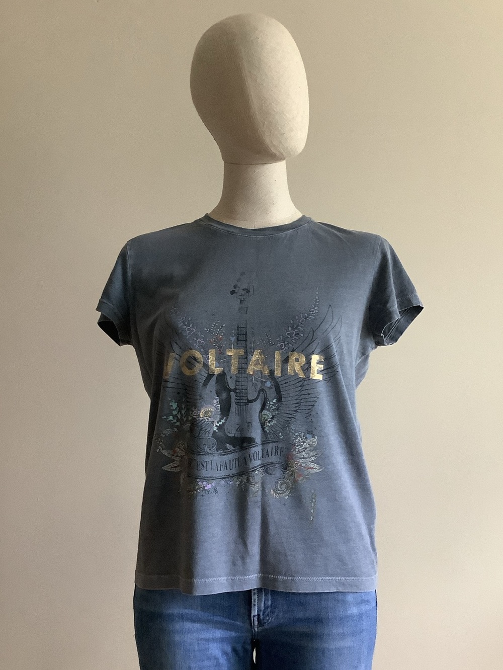 Zadig & Voltaire Walk Guitar Women Tee-Shirt. Size XS